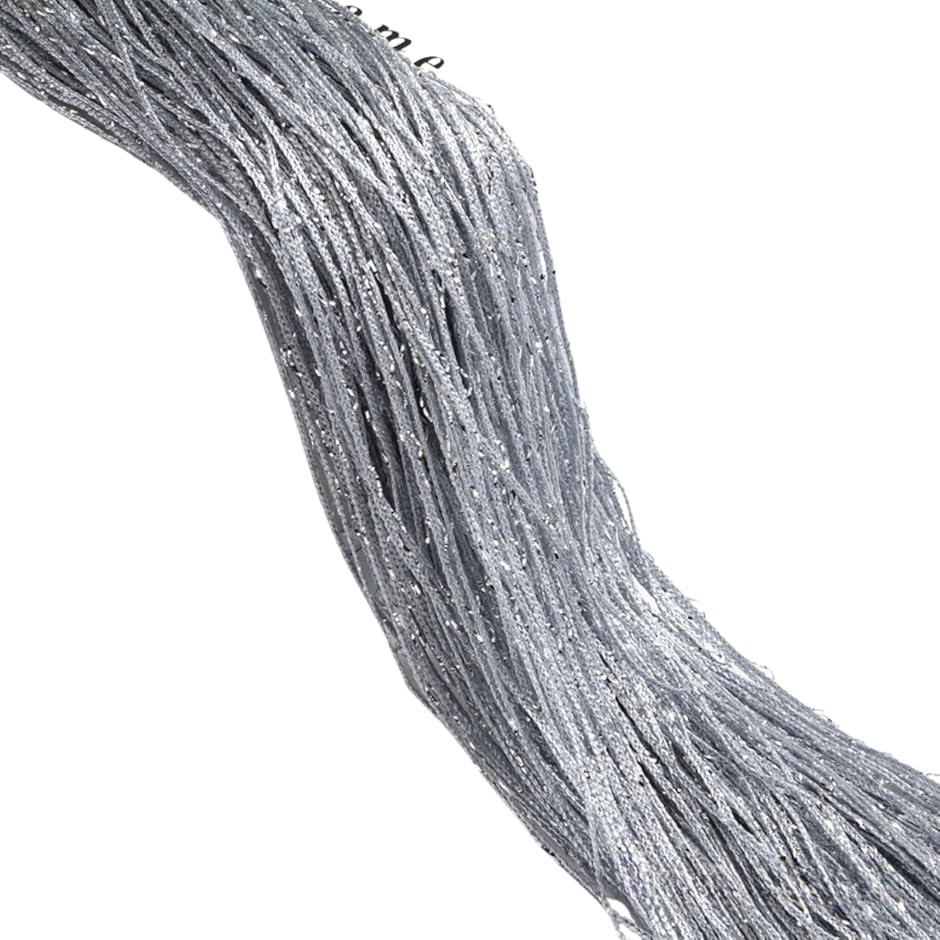 ストリングカーテン キラキラ ラメおしゃれ 2枚セット 目隠し(ラメ・シルバー,  丈200 cm x 幅100 cm (2枚組)