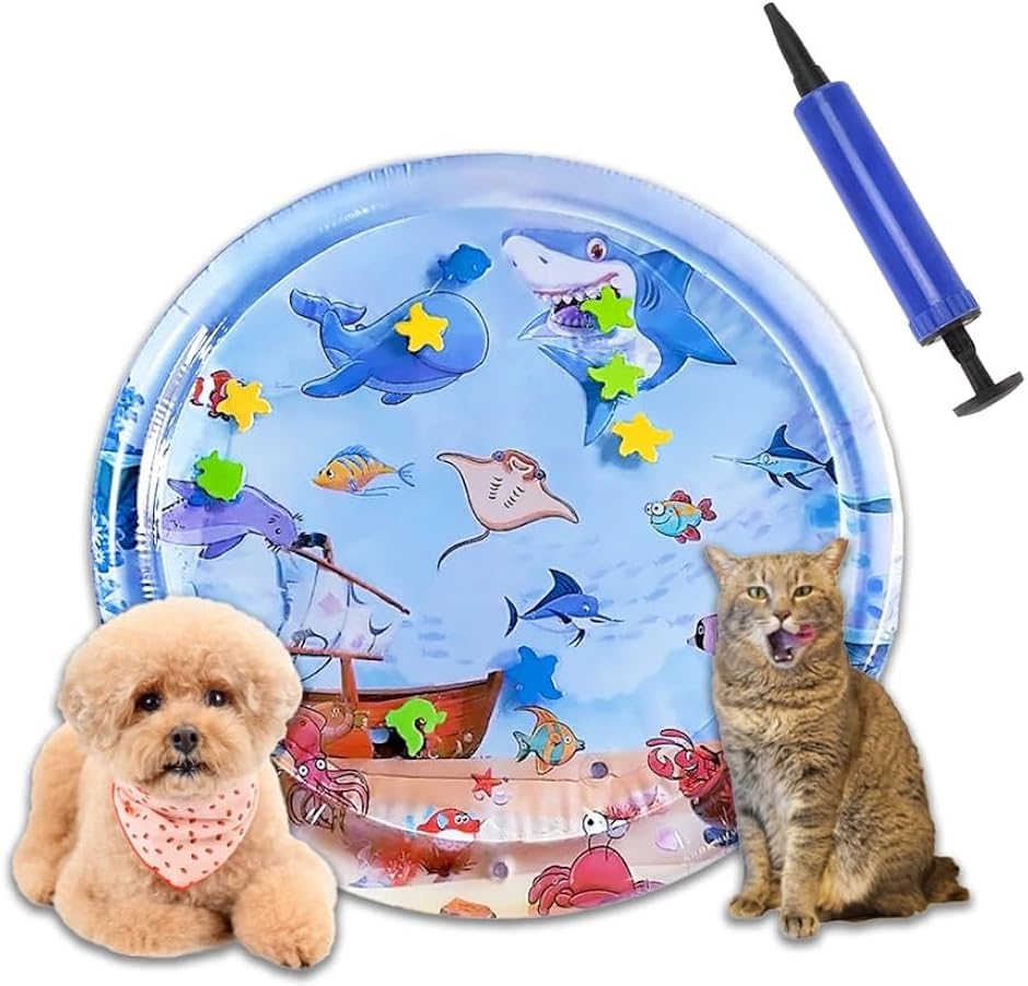 Yahoo! Yahoo!ショッピング(ヤフー ショッピング)猫用 犬用 ウォーターベッド ウォーターマット ペット用 ポンプ付き プレイマット 玩具 おもちゃ（ 海賊船,  100cm）