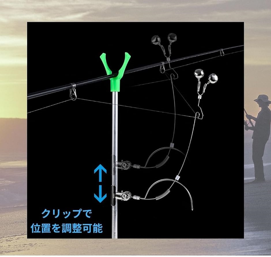 釣り 鈴 アラーム 高感度ベル 魚 ヒット 逃さない フィッシング
