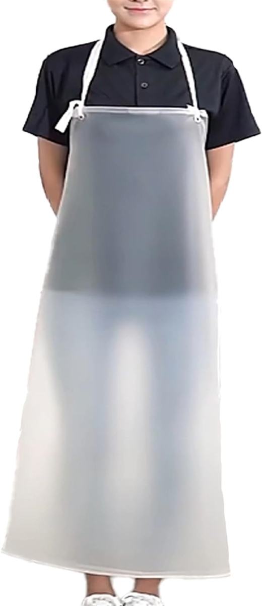 ビニールエプロン 防水 PVC 業務用 男女兼用 厨房 洗い場 シェフ