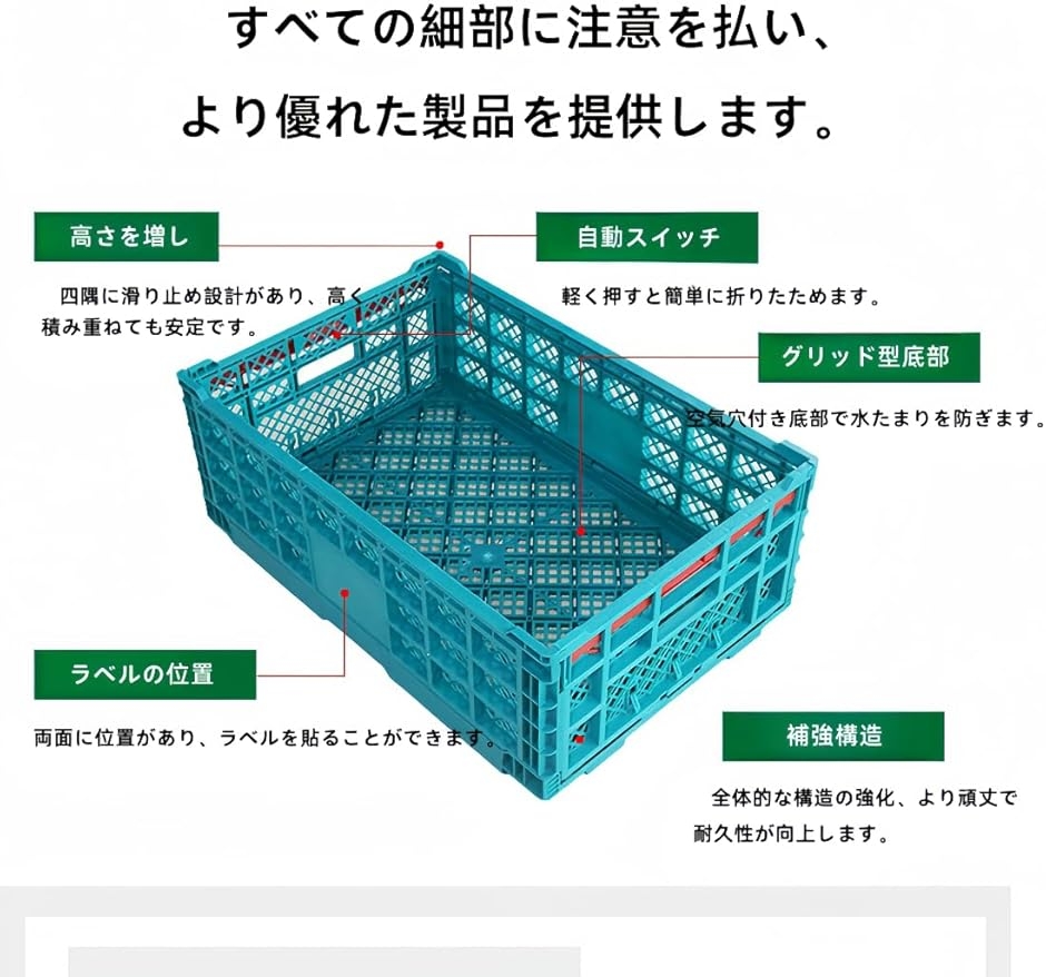 収納コンテナ 折りたたみコンテナー オリコン コンテナボックス