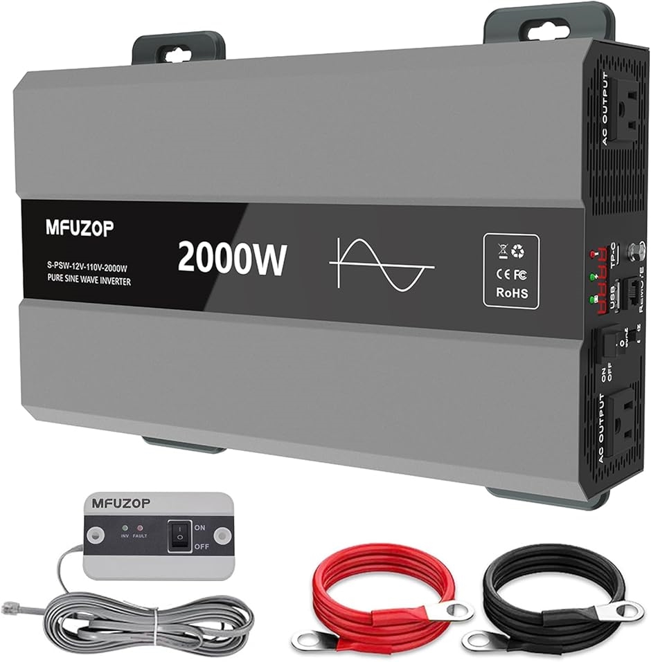 インバーター 正弦波 12v 100v 2000w 最大4000W
