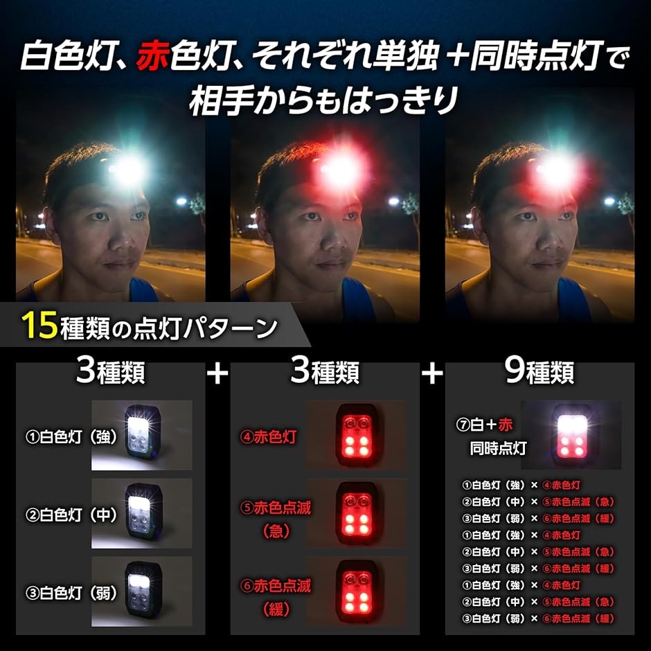 ランニング ライト ネックライト ウォーキング...の詳細画像2
