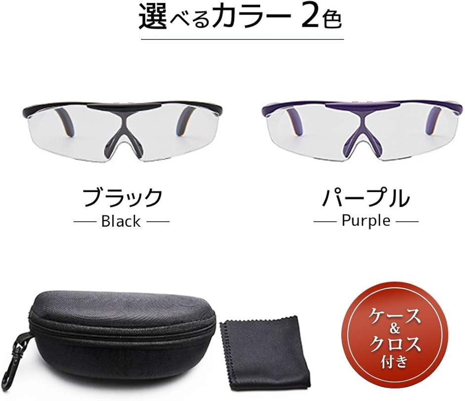 拡大鏡 メガネ 跳ね上げルーペ 1.6倍 ブルーライトカット ルーペメガネ