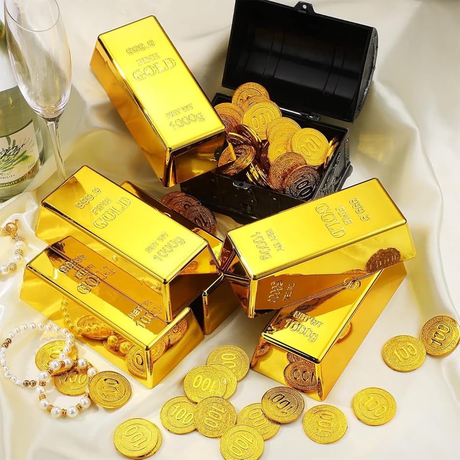 ミニチュア プラスティック製レプリカ 金の延べ棒 その他宝石類 たっぷり4kg ミニチュア 金の延べ棒 コイン プラスティックレプリカ - メルカリ