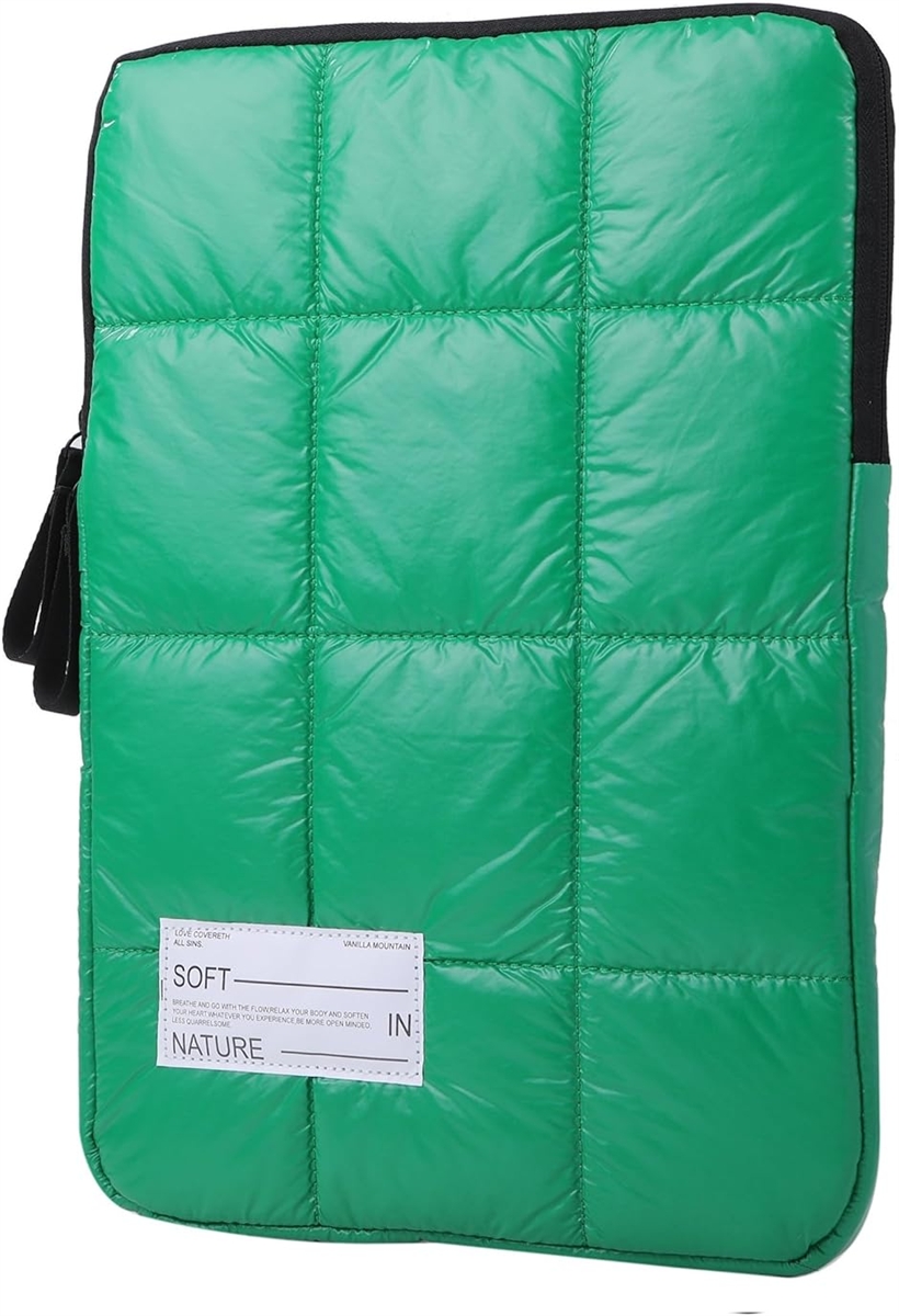 Omnpak 360°保護パソコンケース パソコン収納 緑36.5×28×2cm パソコン ノートパソコン ケース 可愛い パソコンバッグ スリーブ pc