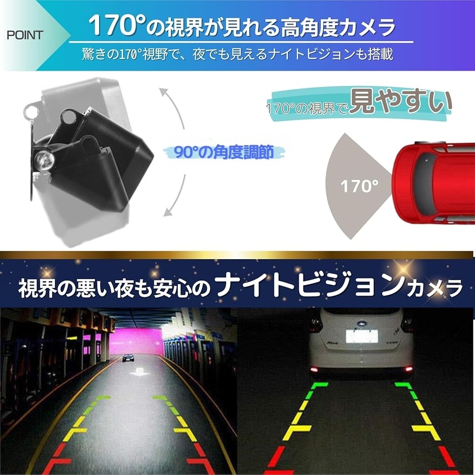 バックカメラ 車 バックモニター リアカメラ 車載カメラ 水滴防止