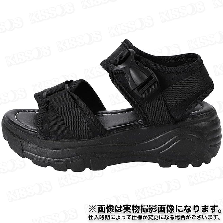 美品★23cm/ブラック スポーツサンダル レディース スポーツサンダル(レディース) - ブラック | CHARLES & KEITH