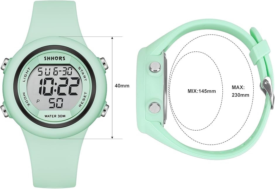 腕時計 デジタル レディース メンズ うで時計 細め スポーツウォッチ
