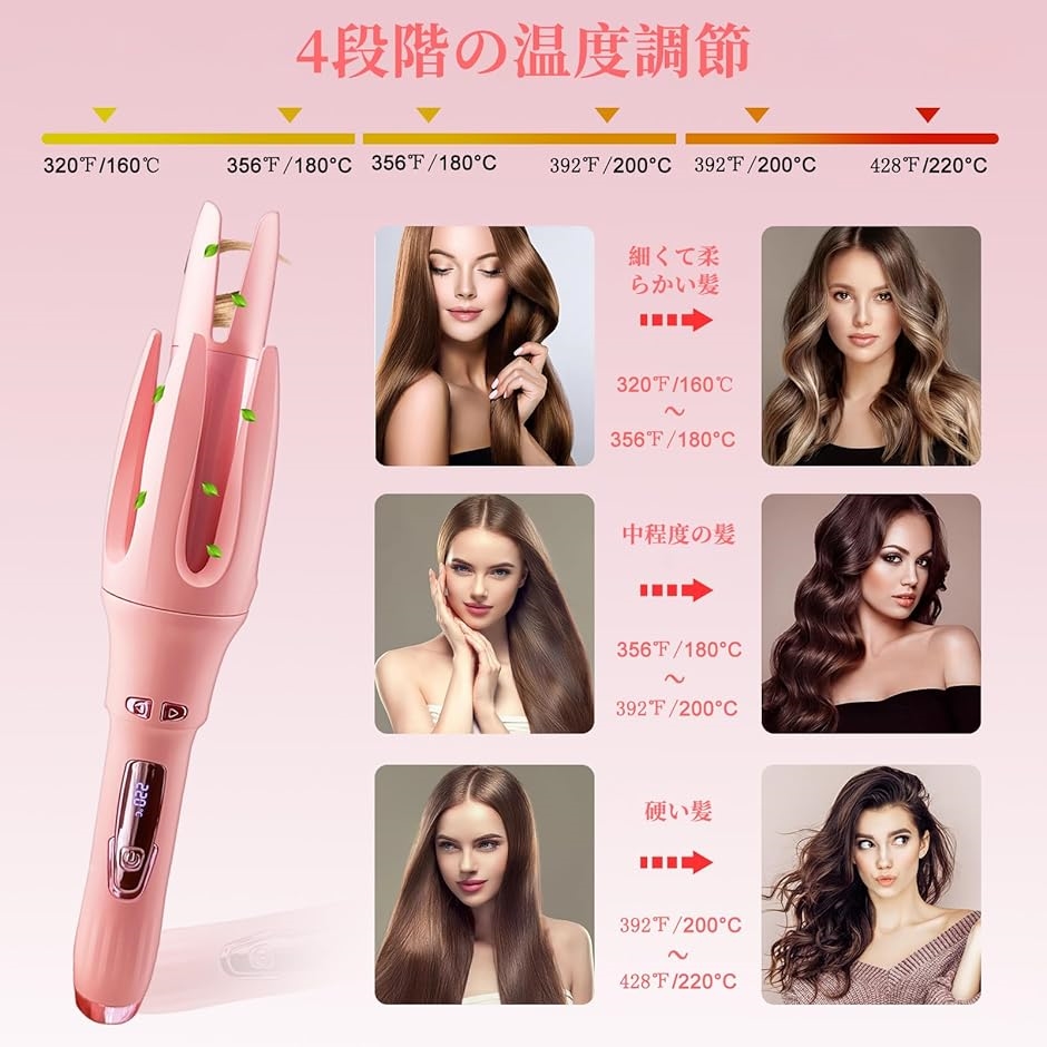 オートヘアアイロン コテ カール ウェーブ 32mm 人気 プロ ナノ イオン