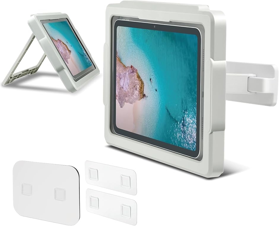 タブレット 防水ケース iPad お風呂 強力マグネット 360度回転 角度