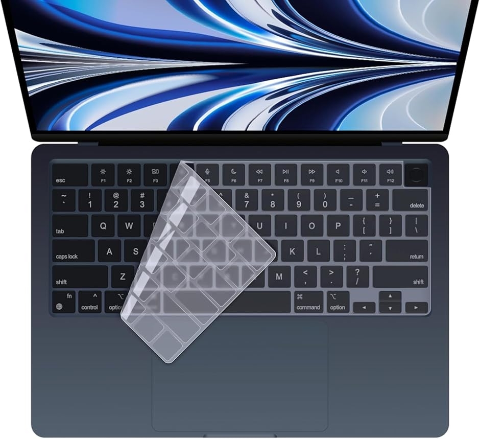 Macbook Pro/Air M2 M3 キーボードカバー 日本メーカー品 US配列