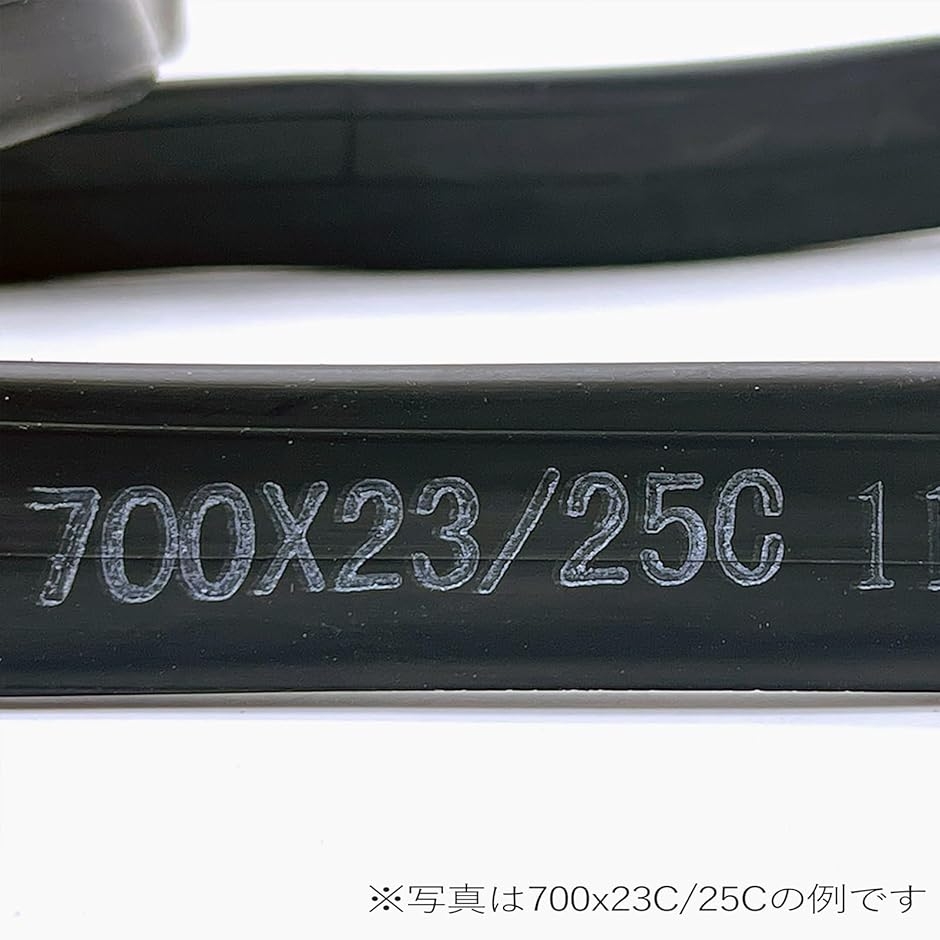 自転車 タイヤ チューブ 700 23C 25C 米式 ロングバルブ 60mm 肉厚