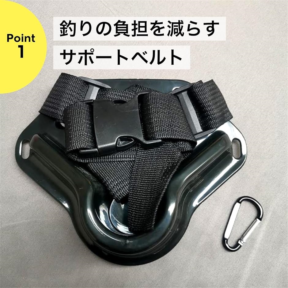 フィッシングサポートベルト ウエストバンド ファイティングベルト 負担軽減 腰(ブルー, 標準) 関連画像2