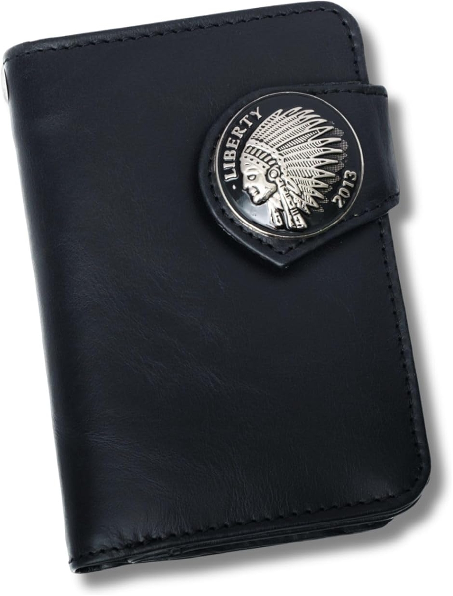 二つ折り財布 バイカーズウォレット ミドルウォレット メンズ レザー