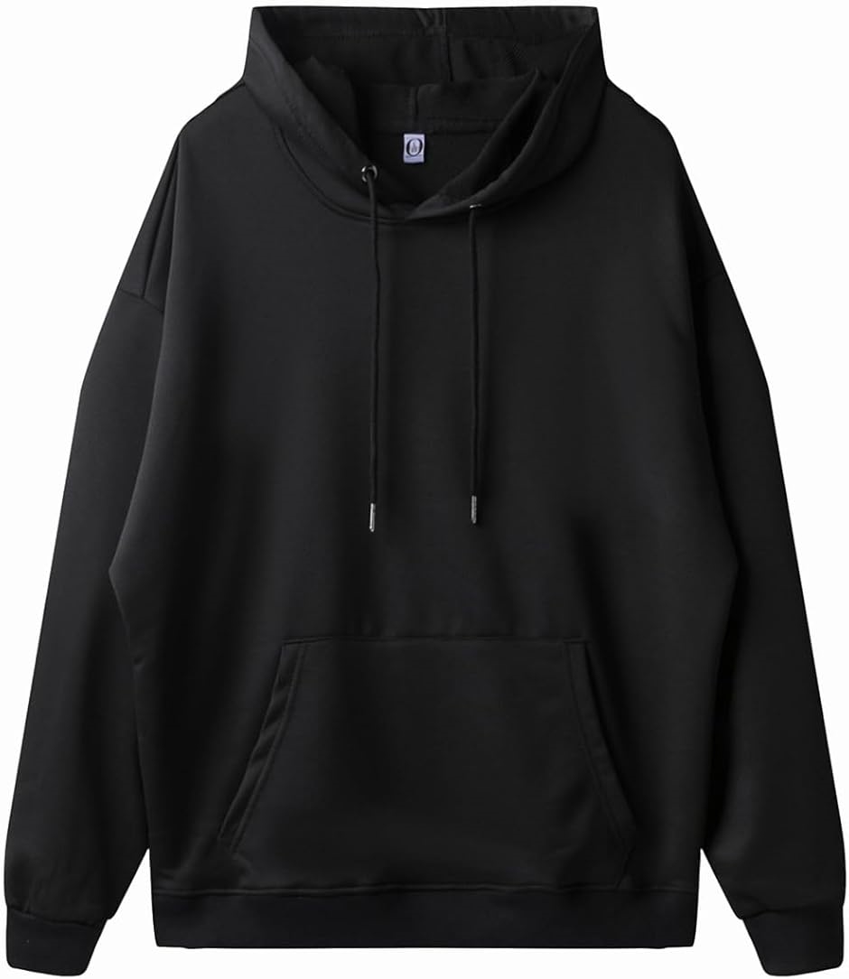 ルームウェア レディース パーカー 部屋着 ゆったり オシャレ 可愛い 長袖 フーディー フード付き(ブラック,  XL)
