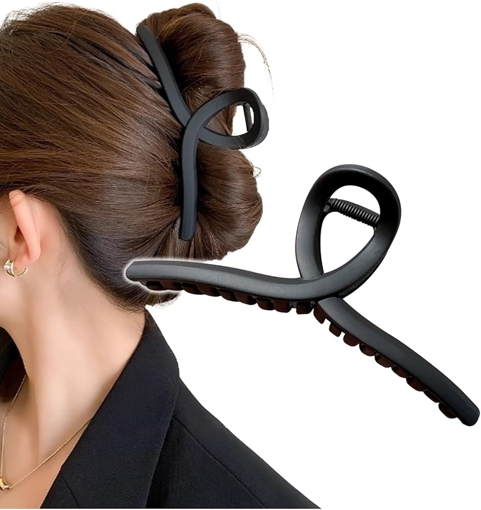 ヘアクリップ ヘアクロー ダッカール バンスクリップ 特大 大きめ