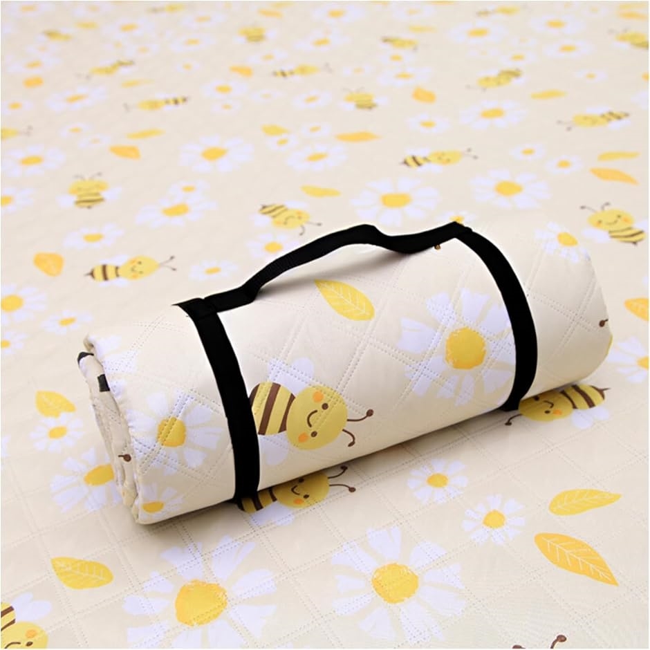 レジャーシート 厚手 折り畳み 防水 子供 ピクニックシート大判 軽量(ハチ,  200x150)