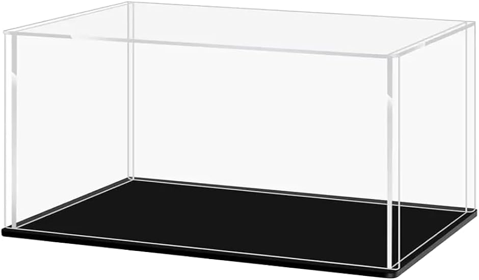 フィギュアケース ショーケース コレクションケース アクリル 透明ケース プラモデル (クリア,  40x15x10cm)