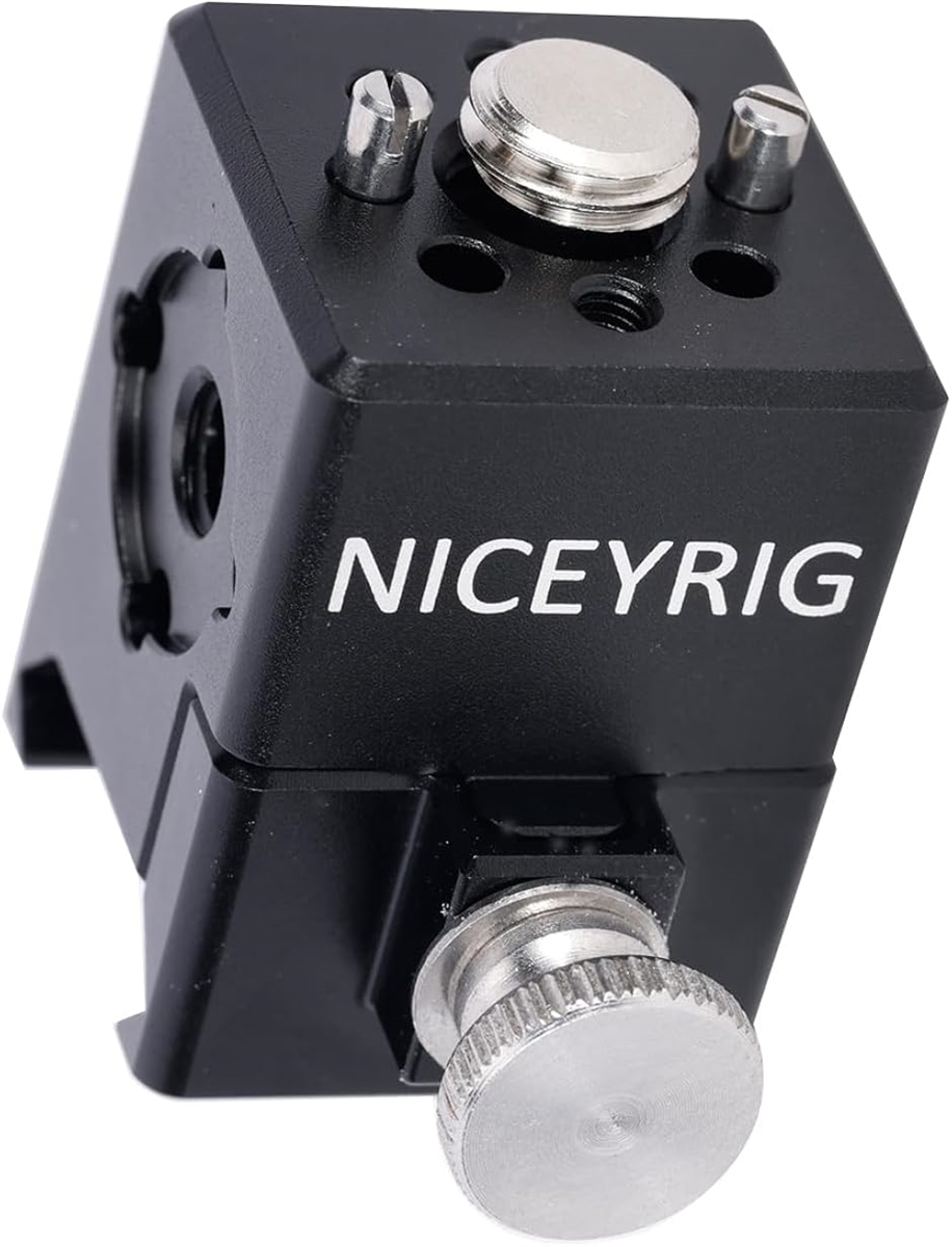 1/4 ''-20 と 3/8 ''-16 ネジ穴延長ブラケット、Arri 位置決めネジ付き
