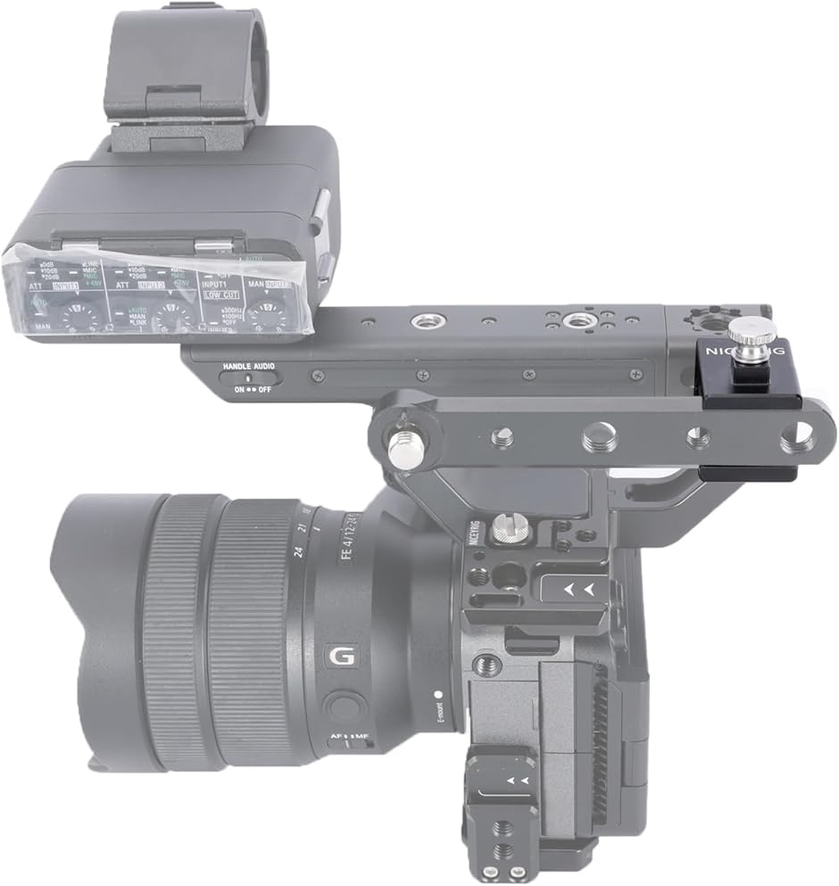 1/4 ''-20 と 3/8 ''-16 ネジ穴延長ブラケット、Arri 位置決めネジ付き