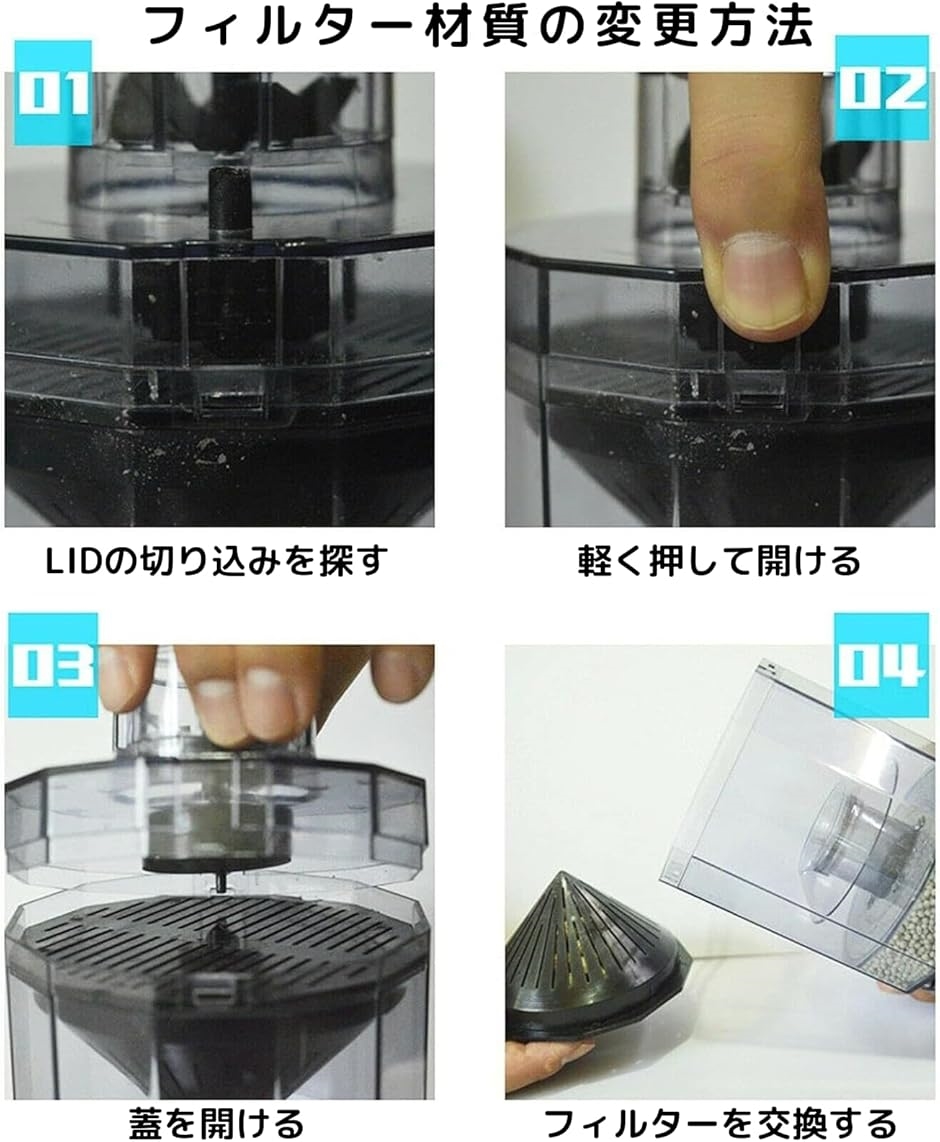 水槽用フィルター 濾過フィルター エアーポンプ 大型 プロペラ付き