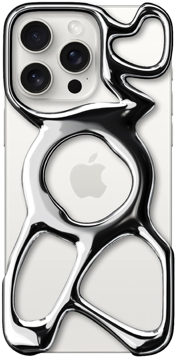 iPhone AM Emptiness Case MagSafe�Ή� �y�� (�V���C�j�[�V���o�[,  iPhone 16 Pro)