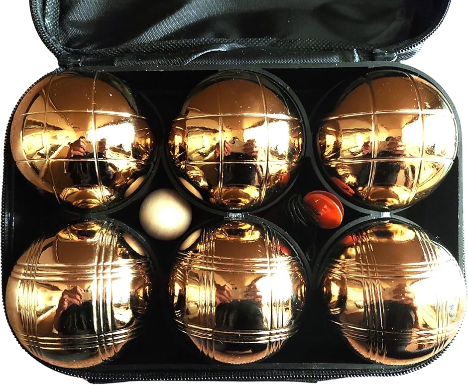 ペタンク ボール ブール ゴールド 6個セット 直径72mm 公式規格 普及