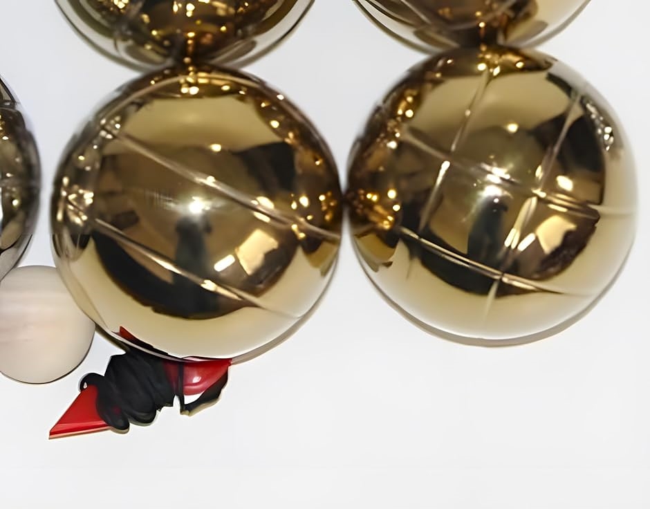 ペタンク ボール ブール ゴールド 6個セット 直径72mm 公式規格 普及