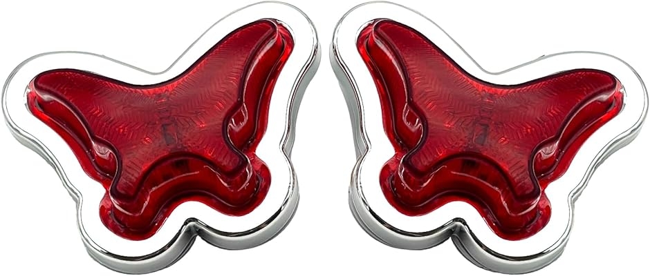 LED マーカーランプ グリルマーカー 蝶 サイドマーカー デコトラ 軽