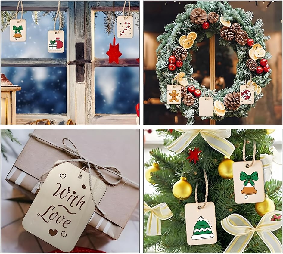 木材 タグ ボトルネームプレート 50個セット ボトルキープ 札 長方形