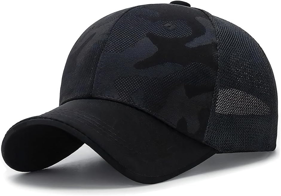 クロス メッシュキャップ メンズ 迷彩 帽子 ゴルフ カモフラ おしゃれ