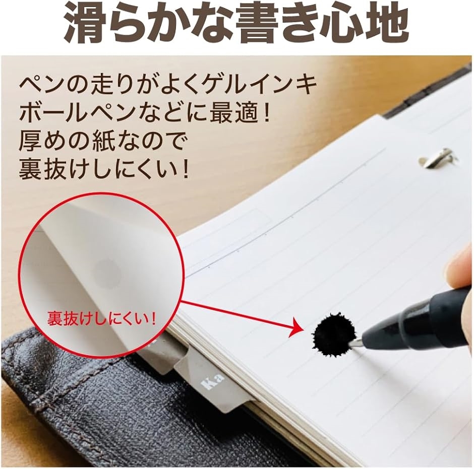 リフィル システム手帳 6穴 メモリフィル メモ帳 スケジュール帳 45枚