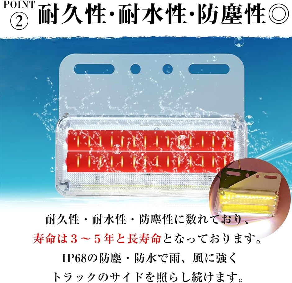 サイドマーカーランプ 24v led トラック用品 トレーラー デコトラ