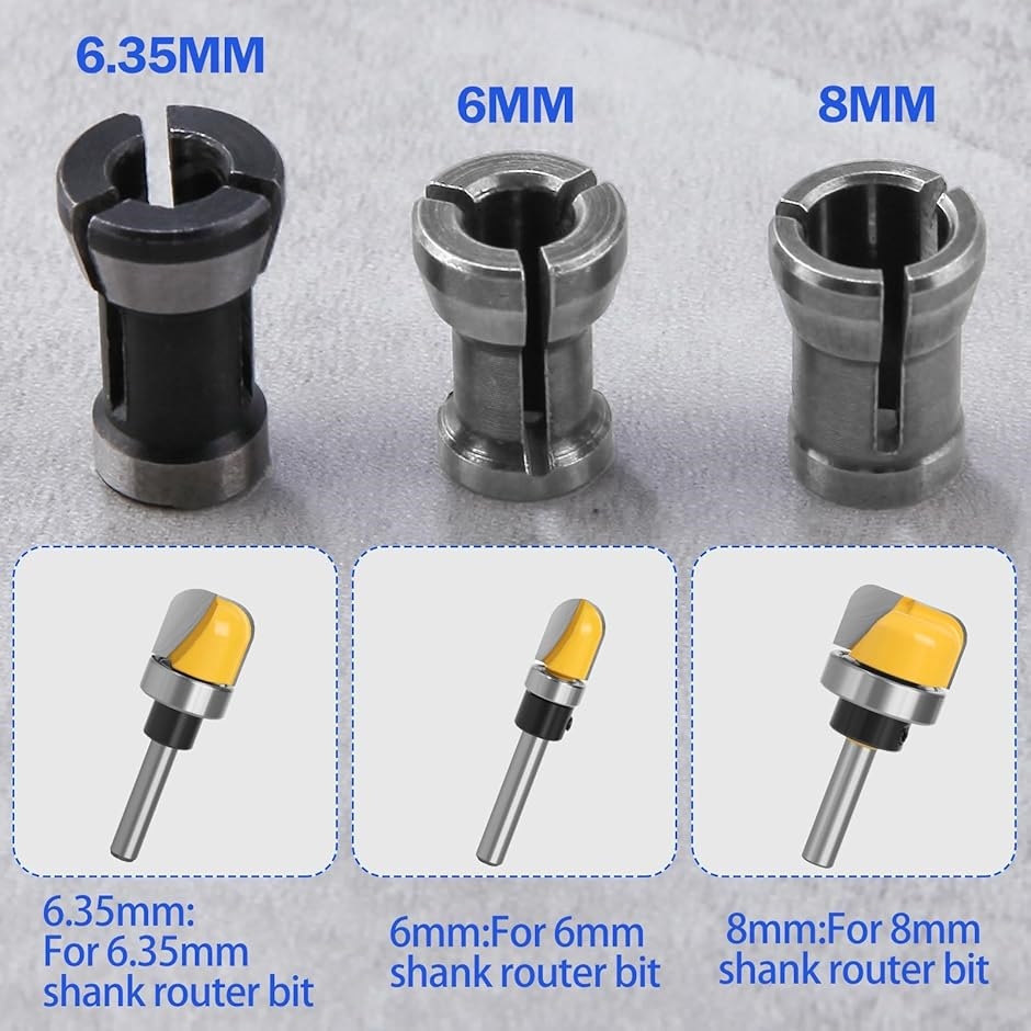 Genmitsu ER11 精密 コレットチャック 1.0mm〜7.0mm 1/4