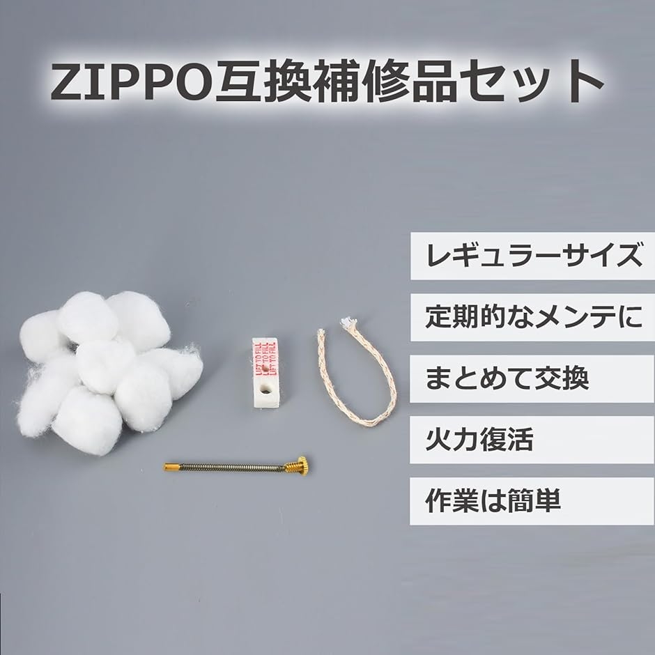 互換品】 オイルライター メンテナンス 補修品 キット ZIPPO用 芯