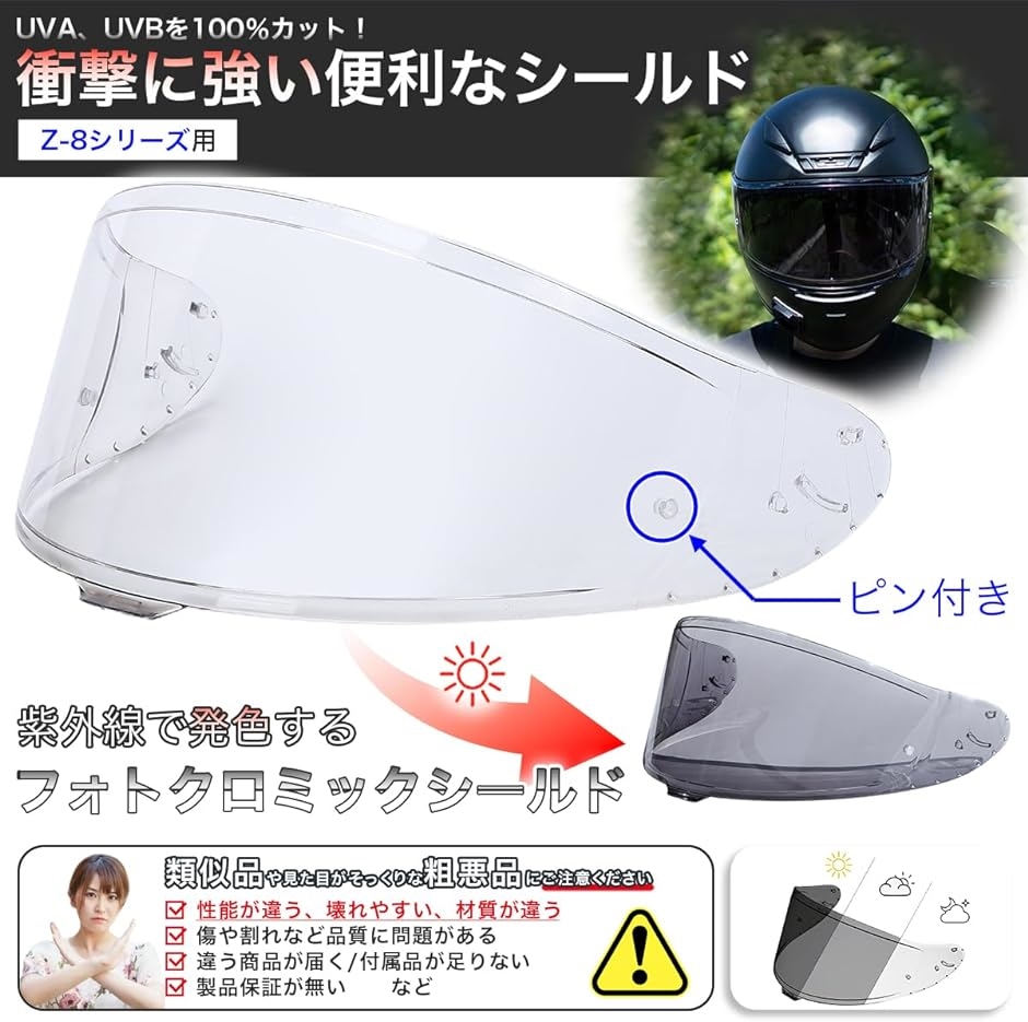 （セット）フォトクロミックブル&ピンロックシート ー CWR-F2 CWR-F2 フォトクロミックシールド｜オプション＆リペアパーツ