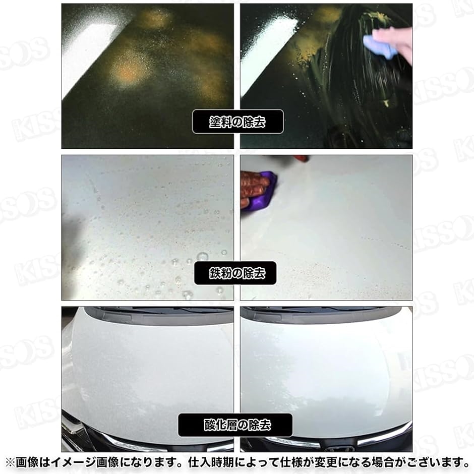 洗車 用具 クレイパッド 鉄粉除去 ポリッシャー 異物 タール 機械 手作業( ブラック)｜horikku｜03