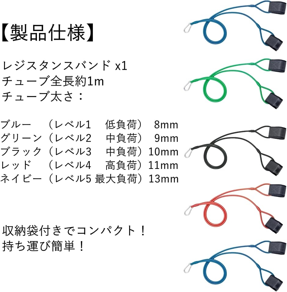 レジスタンスバンド トレーニングチューブ エクササイズ 野球 ソフト