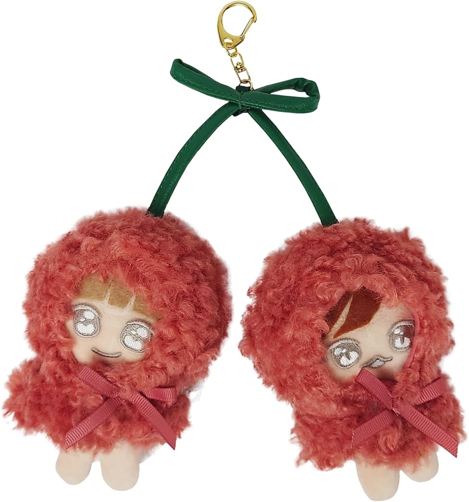 ぬい服 ポンチョ キーホルダー チャーム 推し活 さくらんぼ 着せ