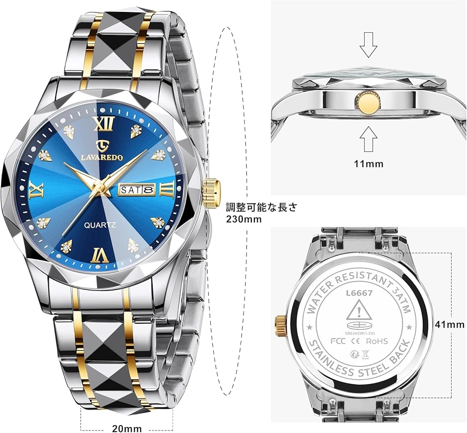 よ*く様 【正規品】クロノグラフ腕時計（ステンレス製・200M防水） よ*く様 【正規品】クロノグラフ腕時計（ステンレス製・200M防水） よ