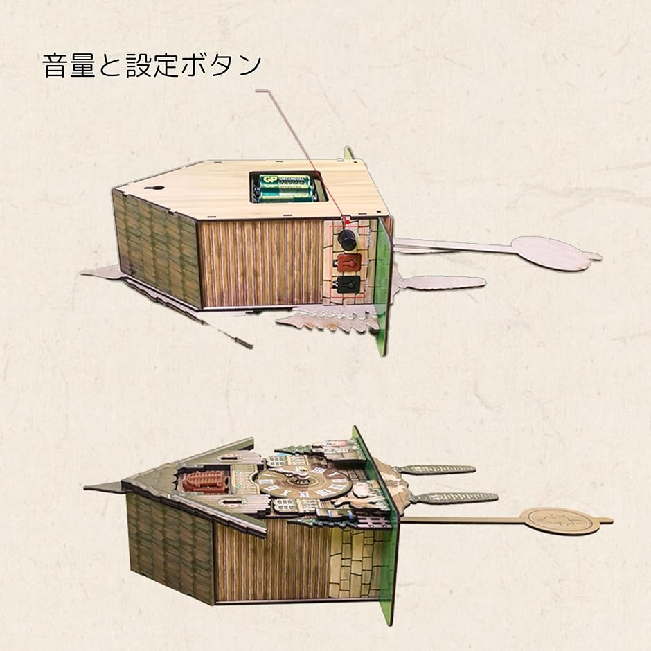 鳩時計 本物の木 リビングルーム キッチン 装...の詳細画像4