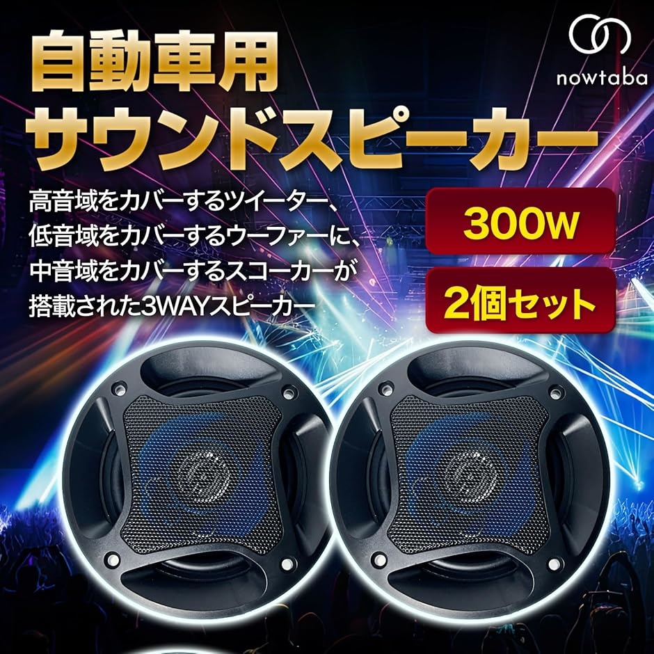 スピーカー 車 サブウーファー カースピーカー ツイーター speaker ユニット サテライト カーオーディオ( 10cm 300W)