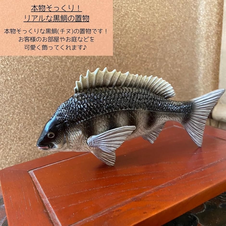 鯛 チヌ 魚 黒鯛 置物 置き物 インテリア オブジェ フィギュア