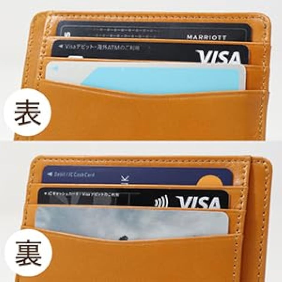 カードケース 薄型 メンズ カード入れ スリム コンパクト レディース 本革 インナーカードケース( ブラック)｜horikku｜07
