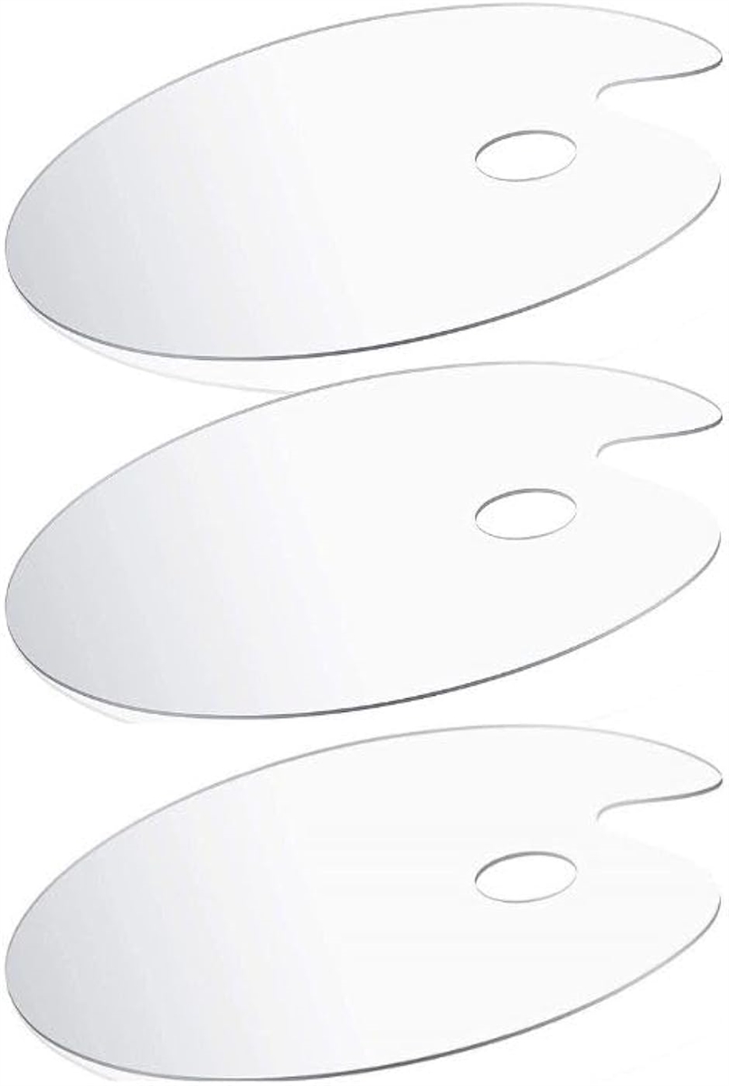 3���Z�b�g ���ʃp���b�g �N���A�p���b�g �G�̋� ���ʉ� �痿�p�e�� �G��Z�b�g ���G( �N���A�i�����j,  30x40x0.2cm)