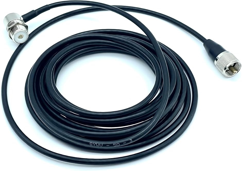 同軸 アンテナ ケーブル 5m アマチュア 無線 コネクタ 配線 基台 M型