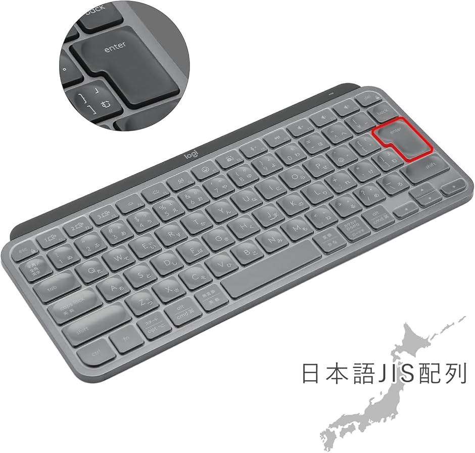 ロジクール MX Keys mini 用 キーボードカバー 対応 日本語JIS配列