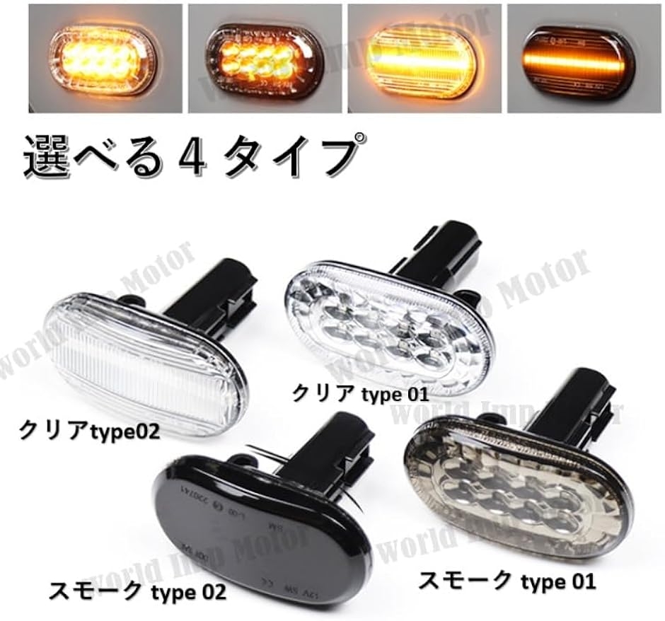 こまページ　助席側下部Y字スモークメッキ 互換品】スズキ 用 新型 ジムニー ジムニーシエラ LED サイド