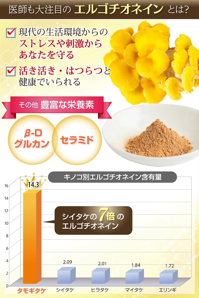 医師監修 たもぎ茸 北海道特産100% 無農薬...の詳細画像3